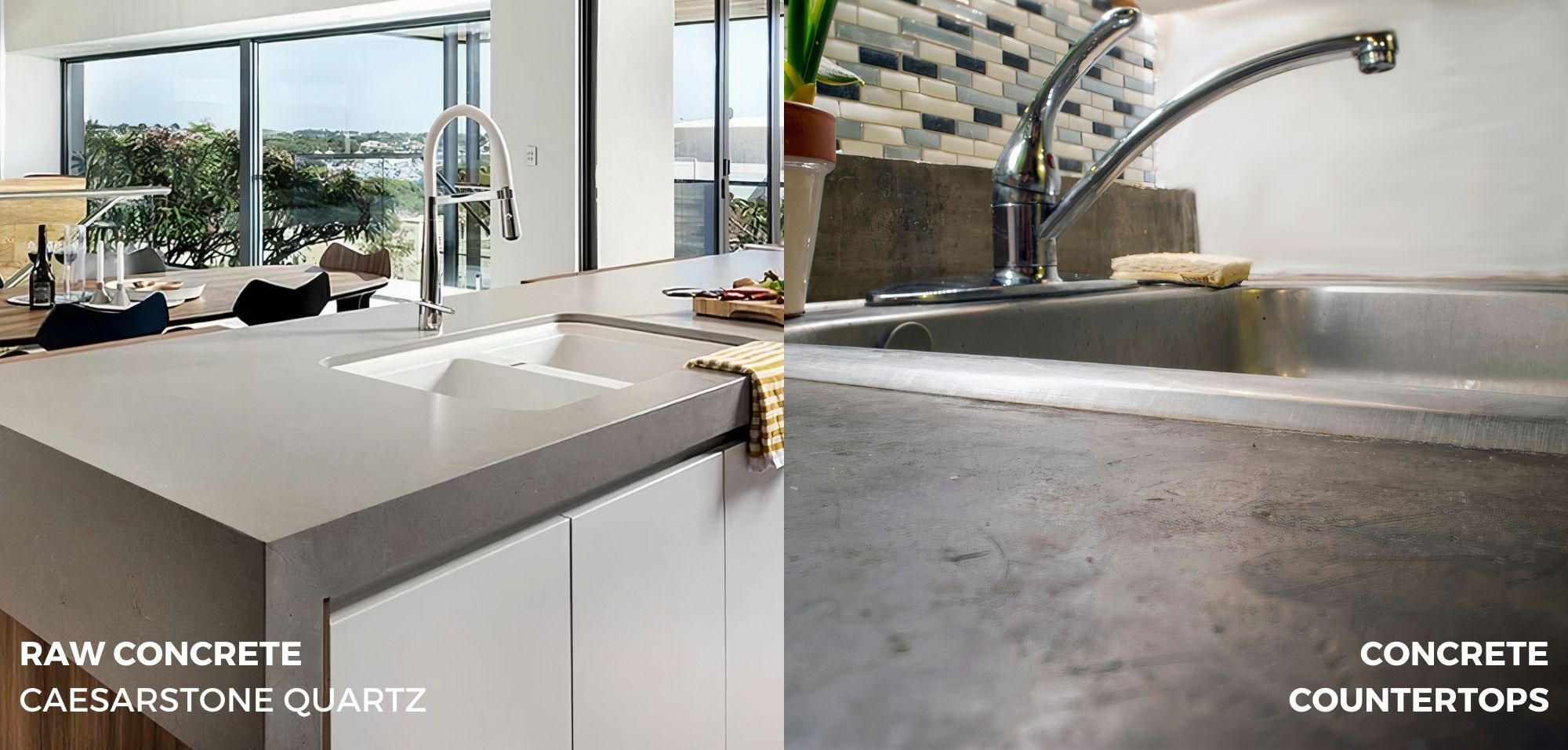 Quartz Vs Concrete: Comparing Your Countertop Options 2 Quartz vs Concrete Countertops