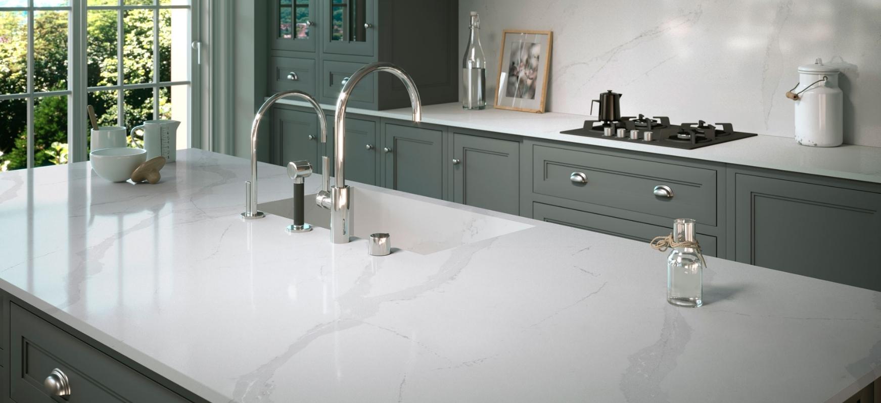 10 Gorgeous Quartz Kitchen Countertop Ideas To Take Inspiration From 6 20 | Countertops