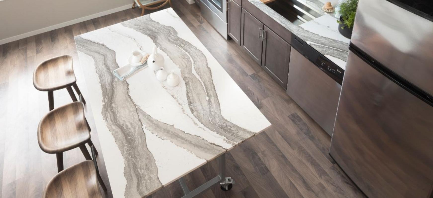 10 Gorgeous Quartz Kitchen Countertop Ideas To Take Inspiration From 9 22 | Countertops