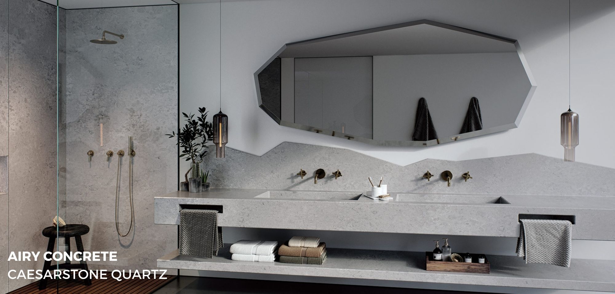 Quartz Vs Concrete: Comparing Your Countertop Options 12 airy concrete caesarstone | Countertops