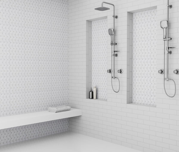 Pale Beige Dominos Tile