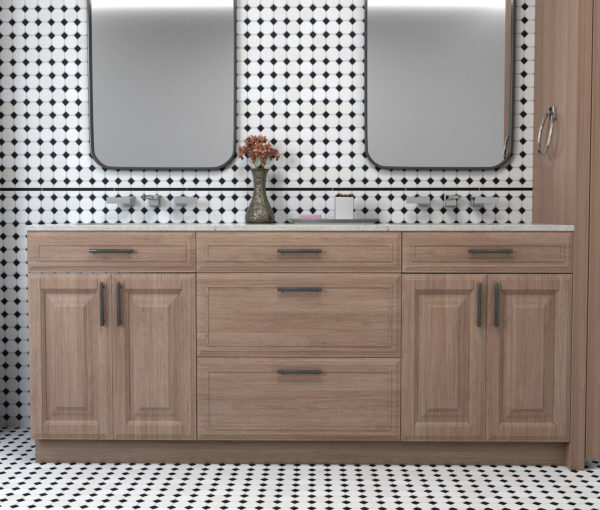 Black Stone Pencil Liner Tile Backsplash