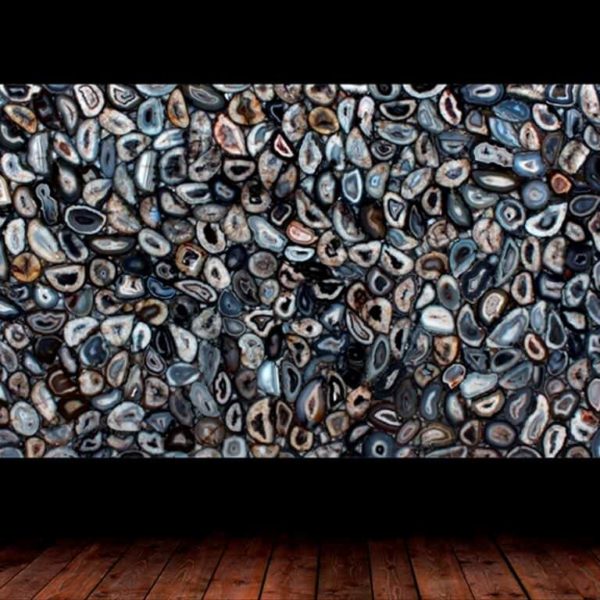 Black Agate Semi Precious Gemstone