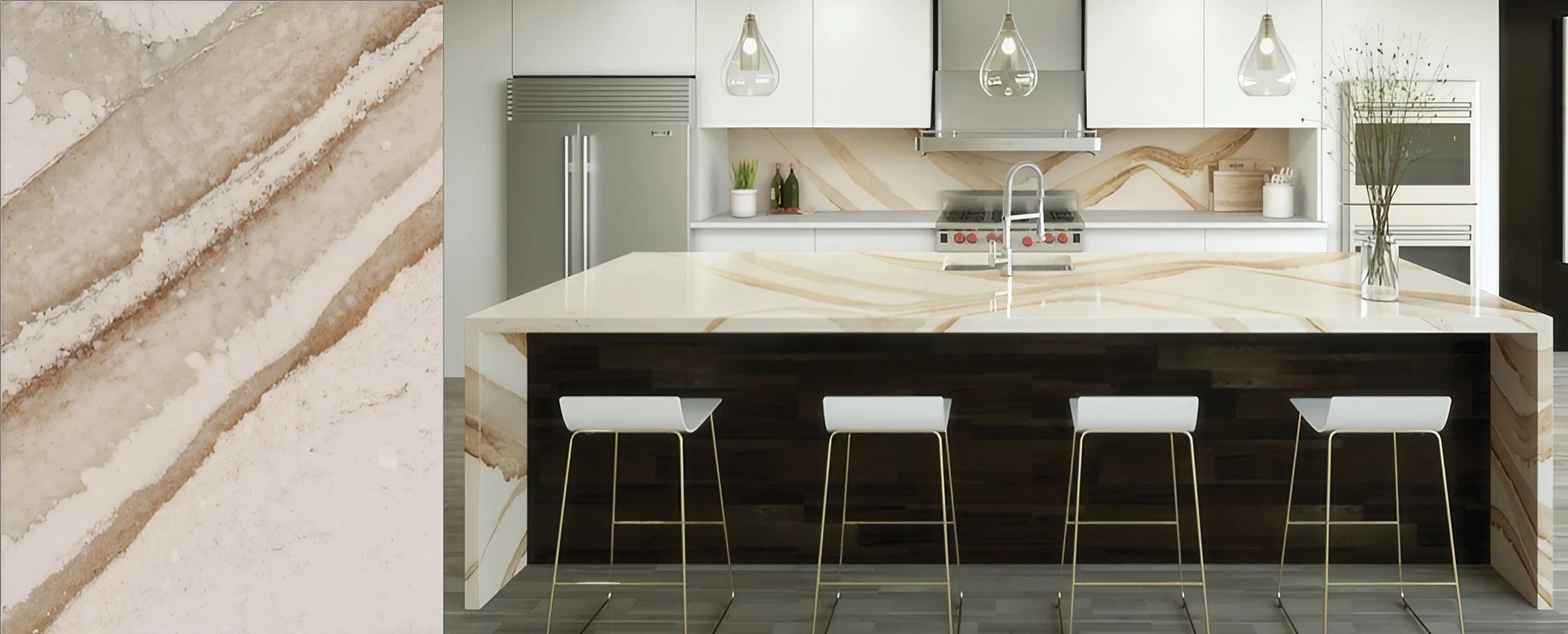 BRITTANICCA GOLD WARM CAMBRIA QUARTZ