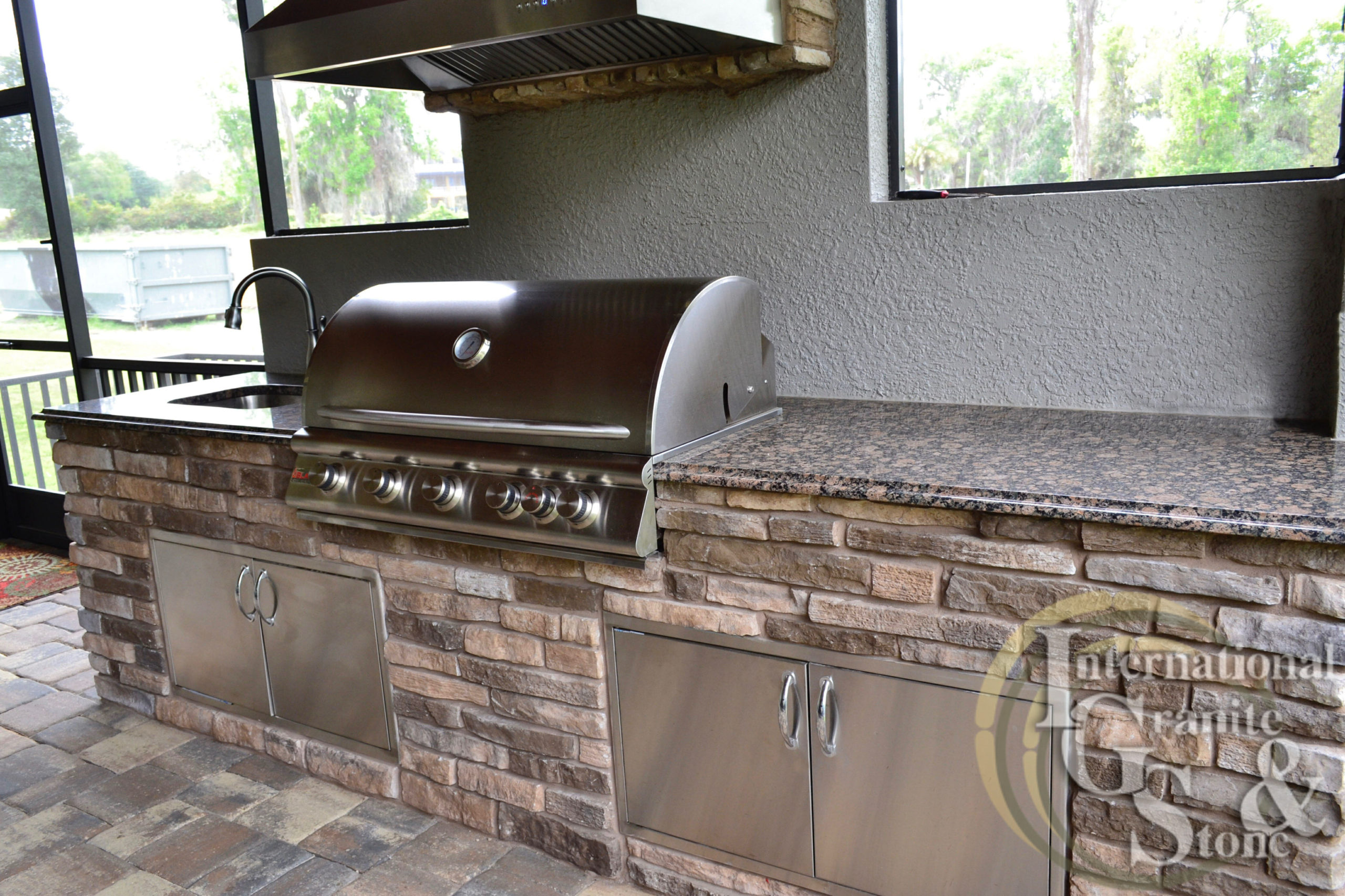 Granite Outdoor Kitchen Countertop Installation In Lakeland Fl 5 Buchanan-odk4