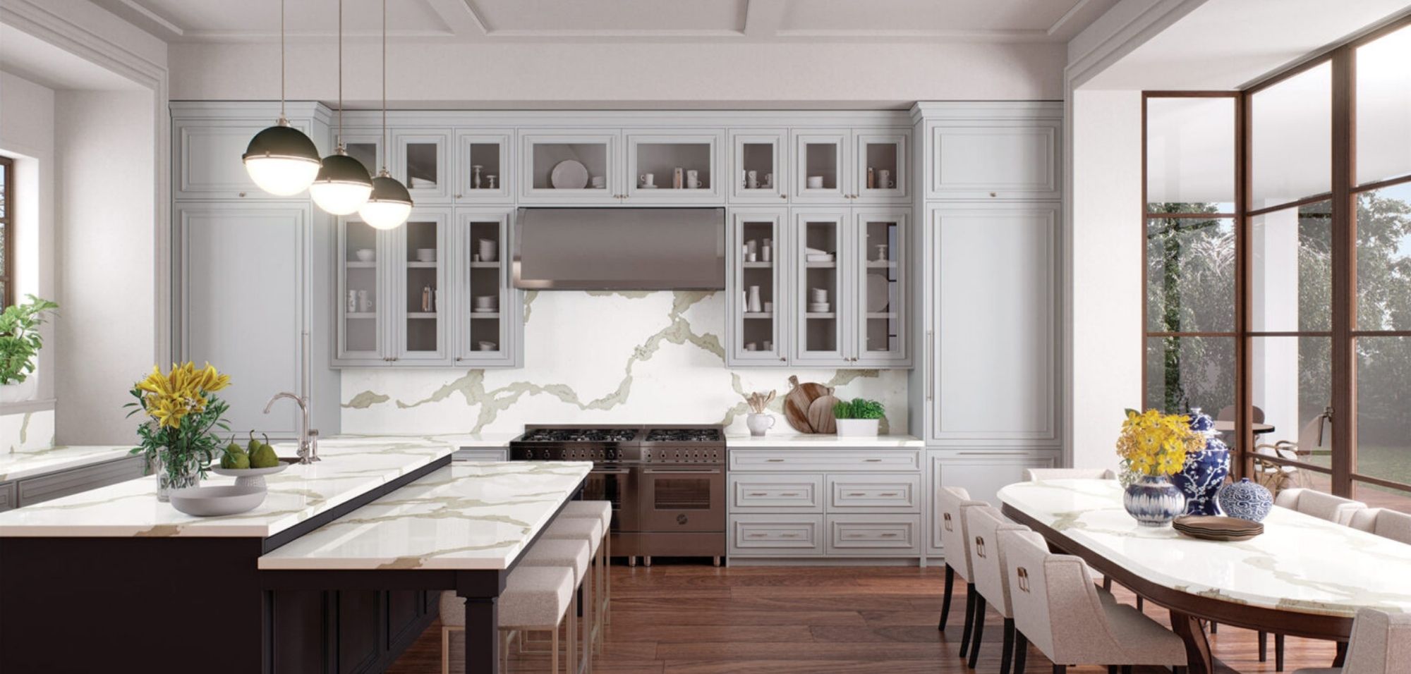 What Is Caesarstone Quartz? 1 calacatta maximus caesarstone quartz kitchen countertops