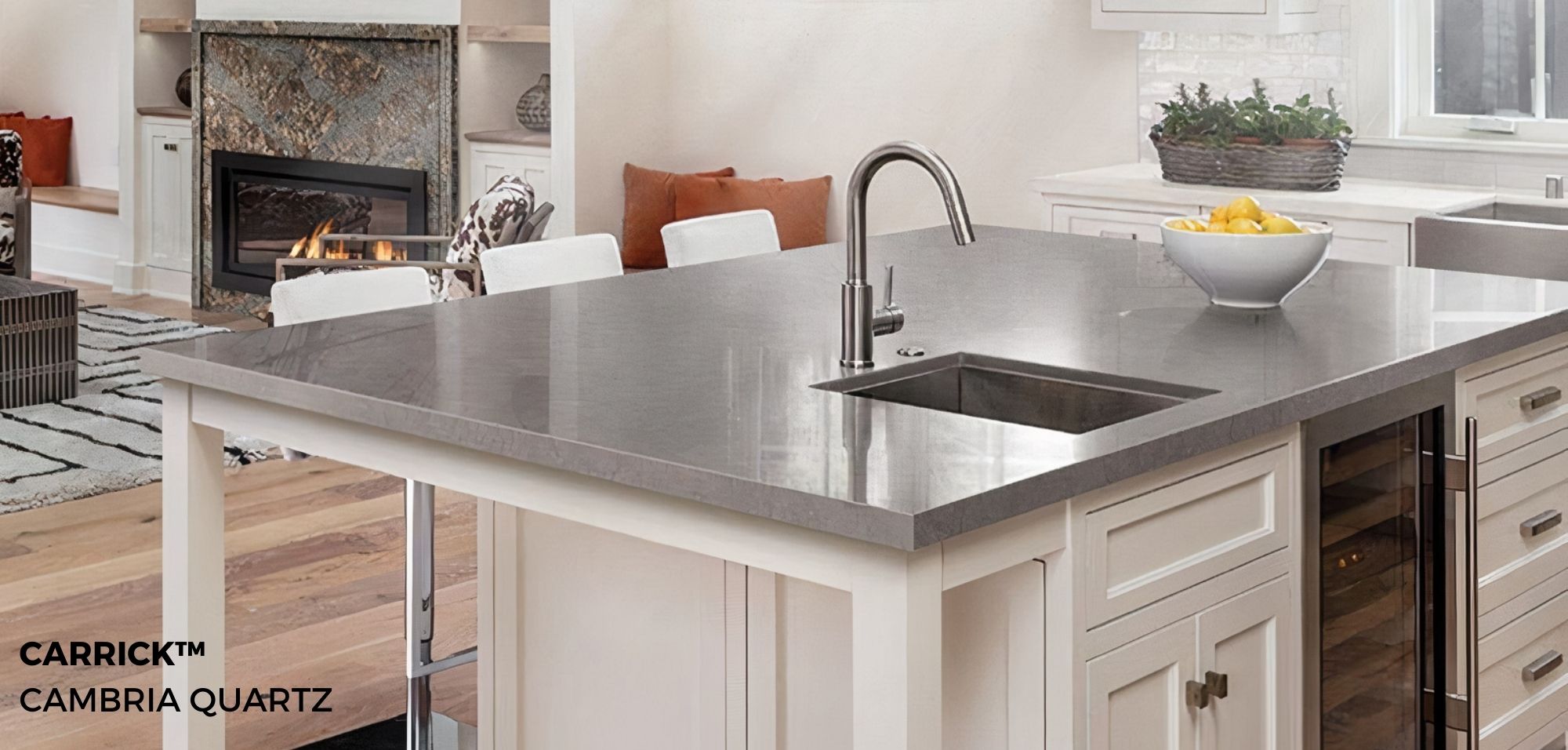 Quartz Vs Concrete: Comparing Your Countertop Options 4 Carrick Cambria Quartz Quartz vs Concrete Countertops