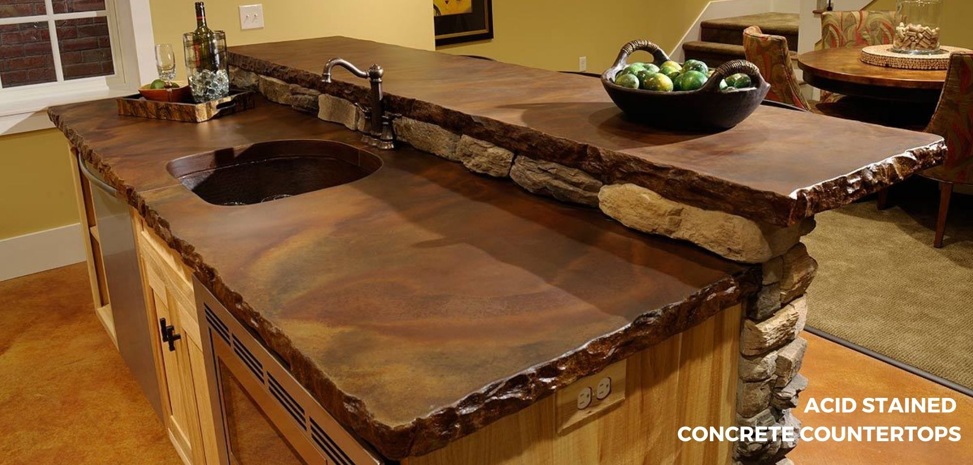 Quartz Vs Concrete: Comparing Your Countertop Options 11 Colored concrete Countertops | Countertops