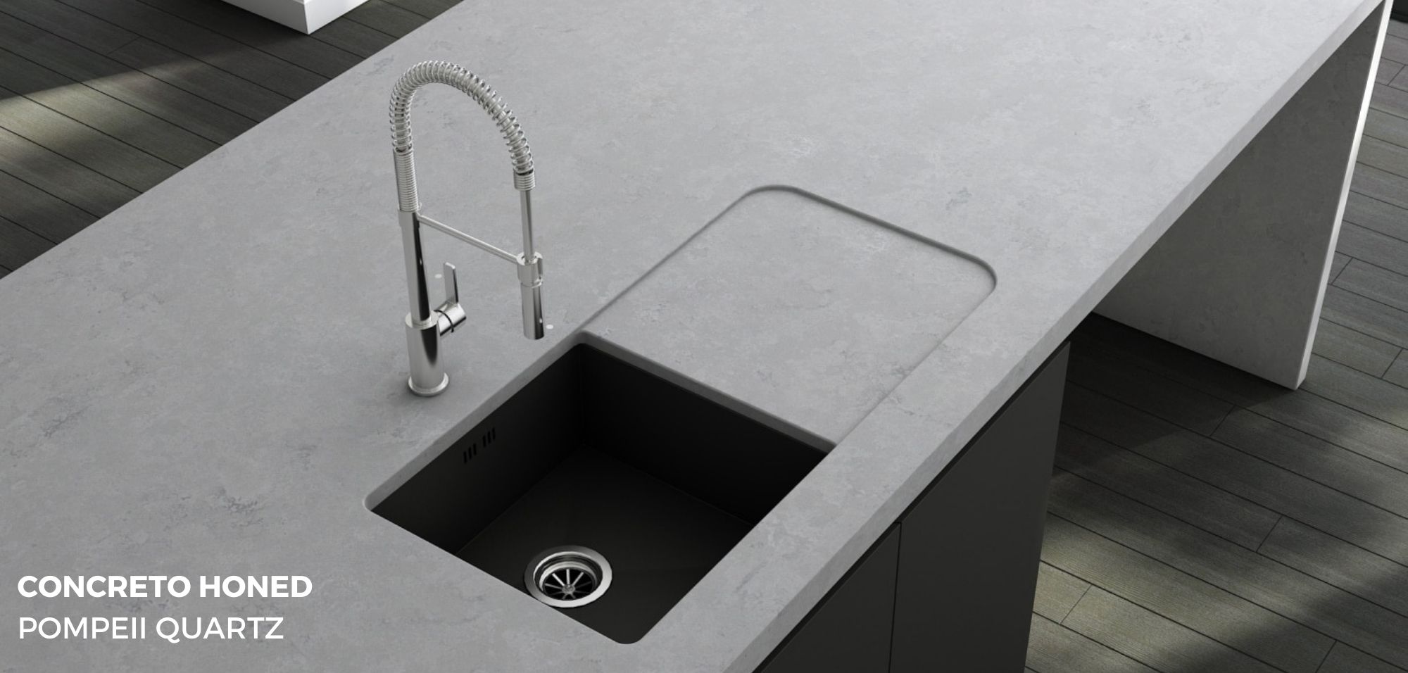 Quartz Vs Concrete: Comparing Your Countertop Options 7 Quartz vs Concrete concreto honed pompeii quartz