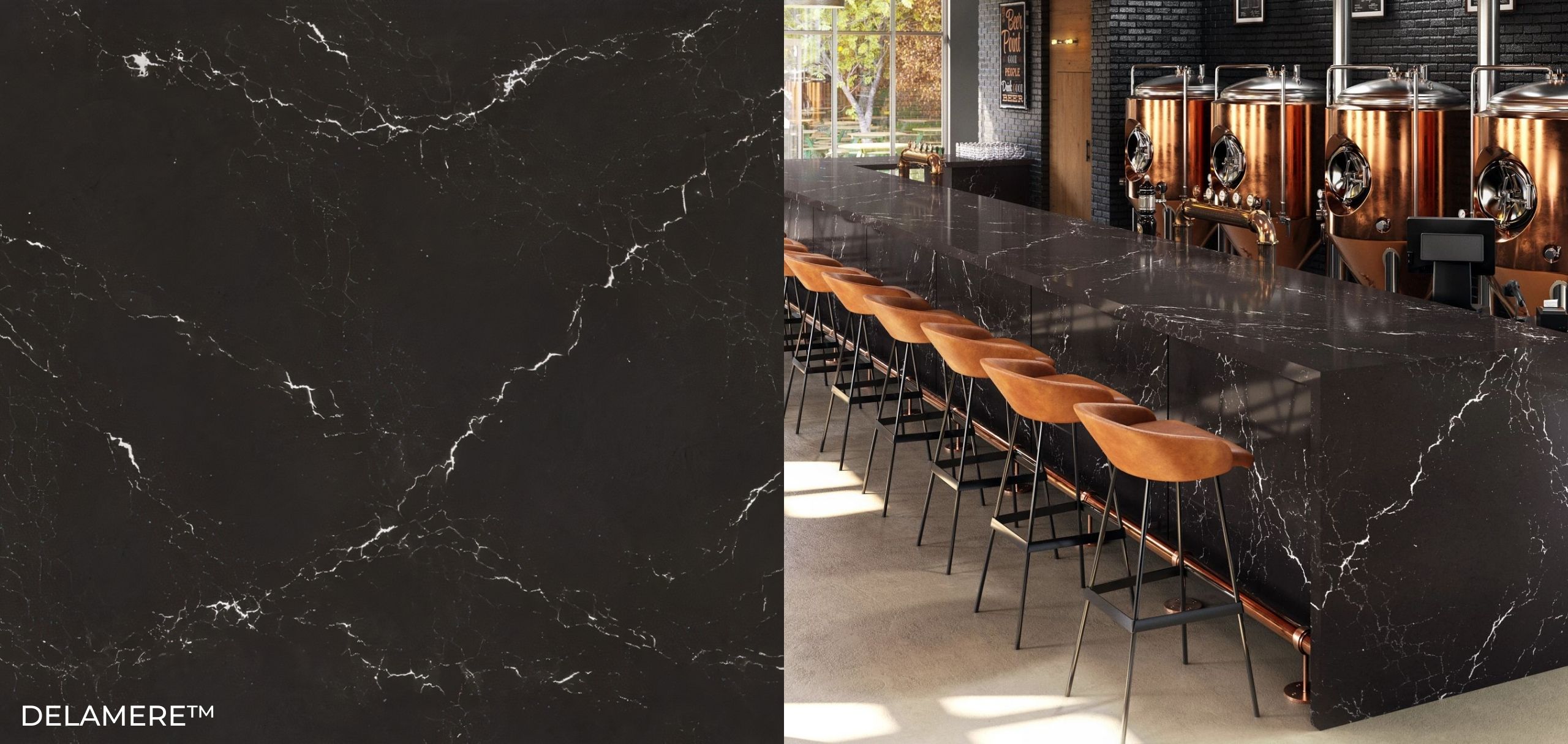 2022 New! Cambria Quartz | Oakleigh | Delamere | Southport | Clifton | Beckington | Ainsley 3 Delamere Cambria Quartz Close up & Bar