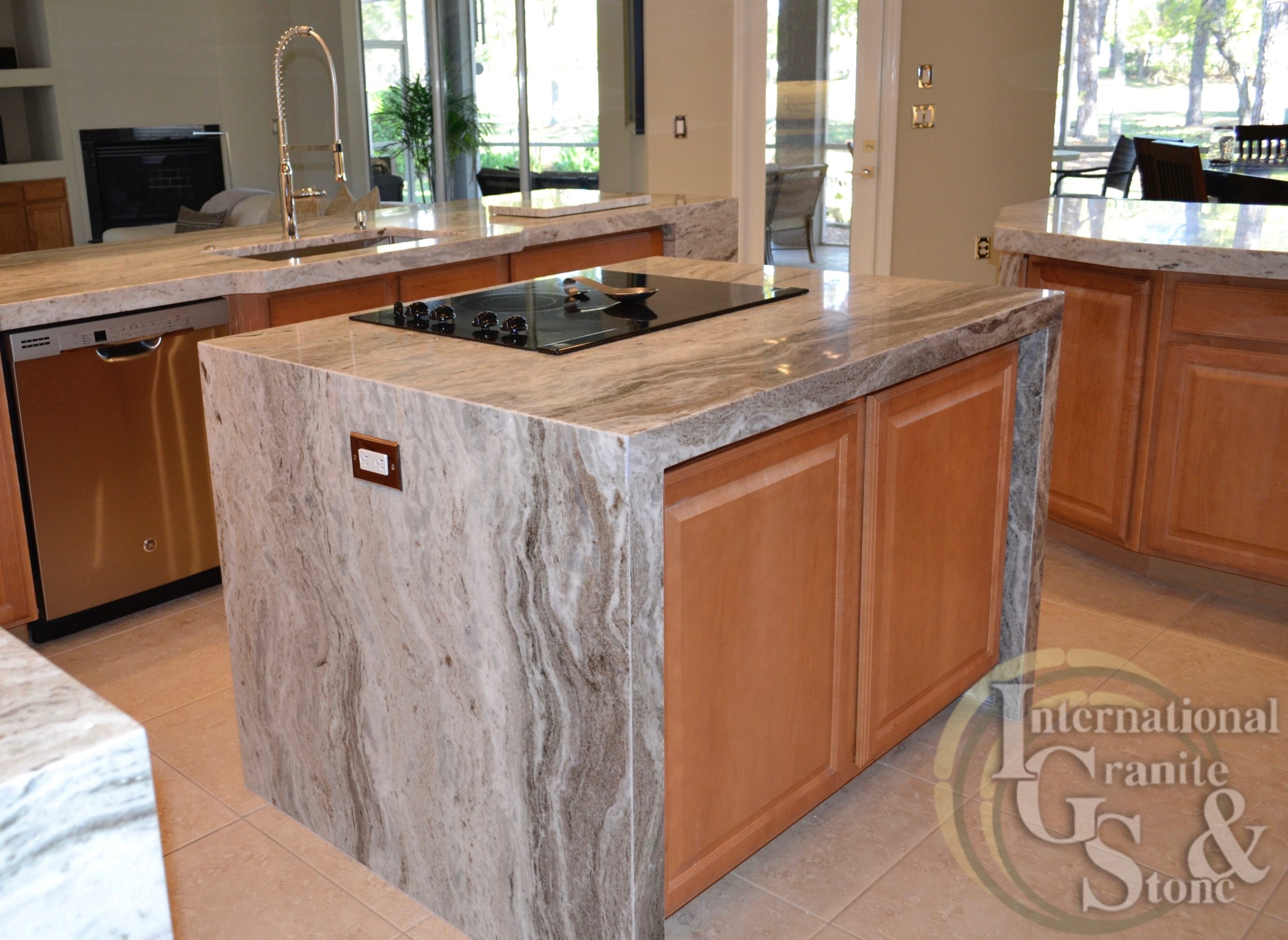 Brown Fantasy Kitchen Countertops In Spring Hill Fl 7 Granite Countertops Spring Hill Brown Fantasy