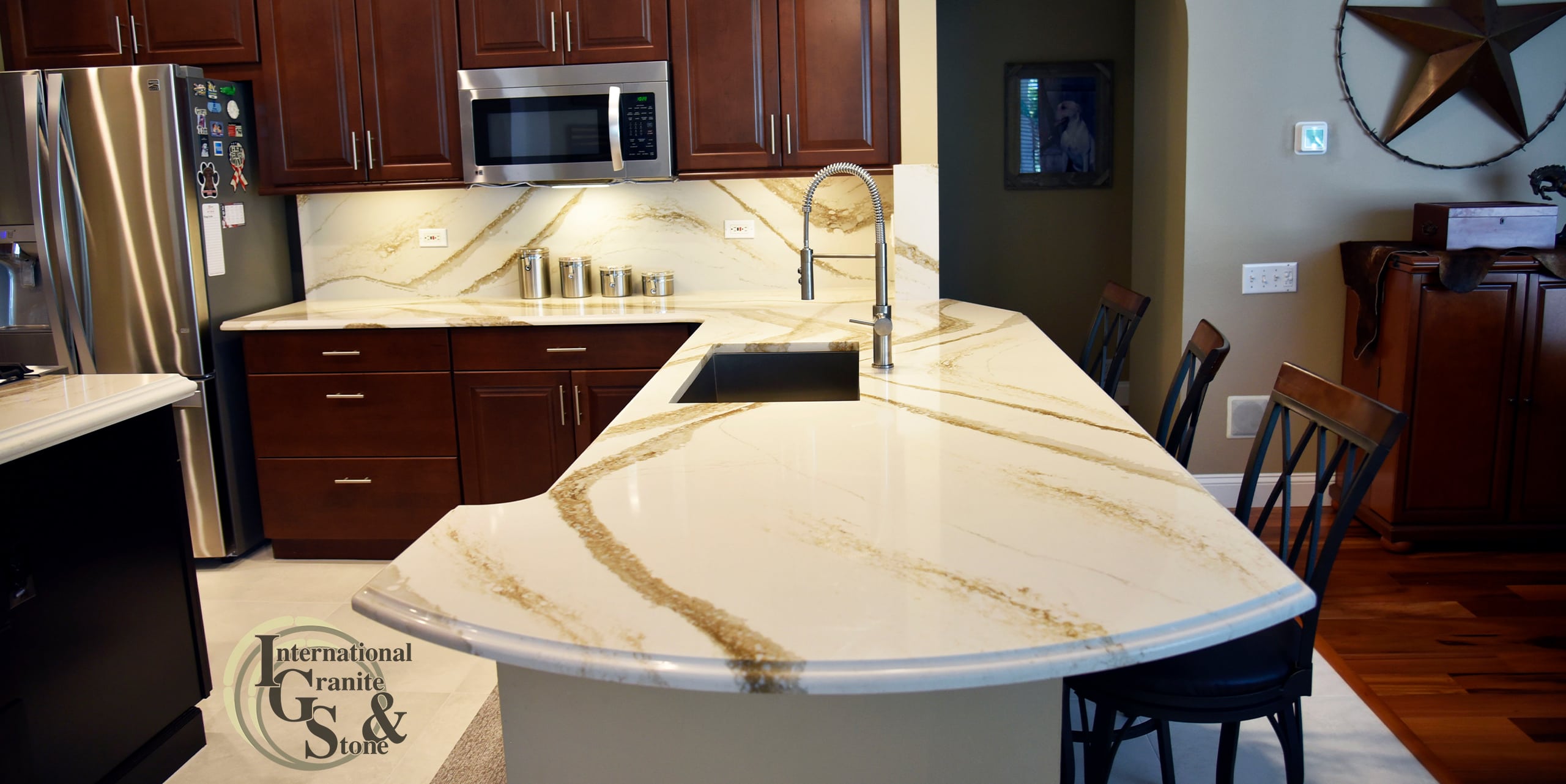 Kitchen Countertops Palm Harbor 3 Brittanicca Gold Kitchen with Full Height Backsplash Kitchen Countertops Palm Harbor