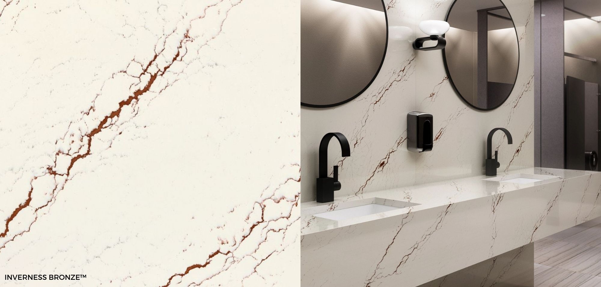 2022 New Cambria Colors | Inverness Cobalt | Inverness Platinum | Inverness Gold | Inverness Bronze 5 Inverness Bronze Cambria Quartz