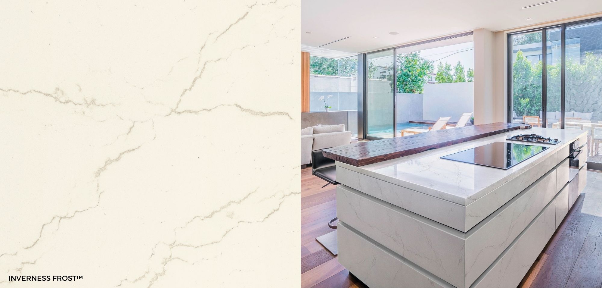 Inverness Frost Cambria Quartz 2022 New Color! 2 Inverness Frost Cambria Quartz Kitchen Countertops