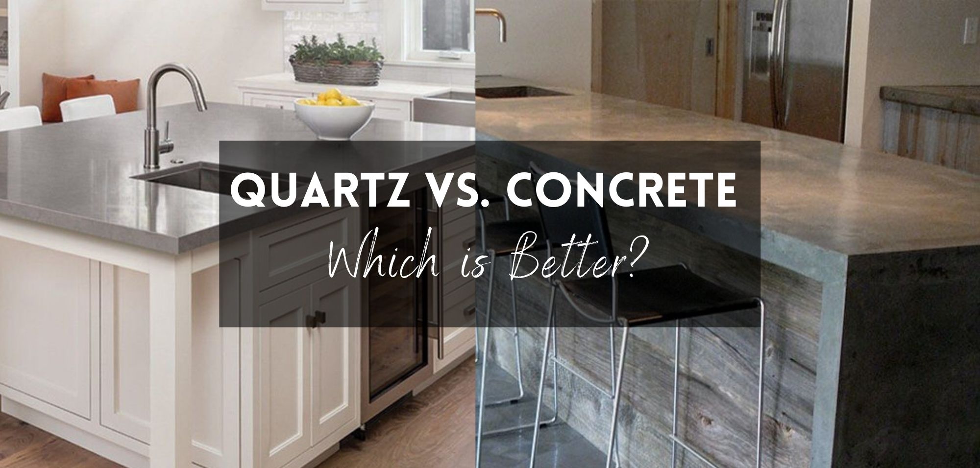 Quartz Vs Concrete: Comparing Your Countertop Options 1 Quartz vs concrete Countertops Which is Better?