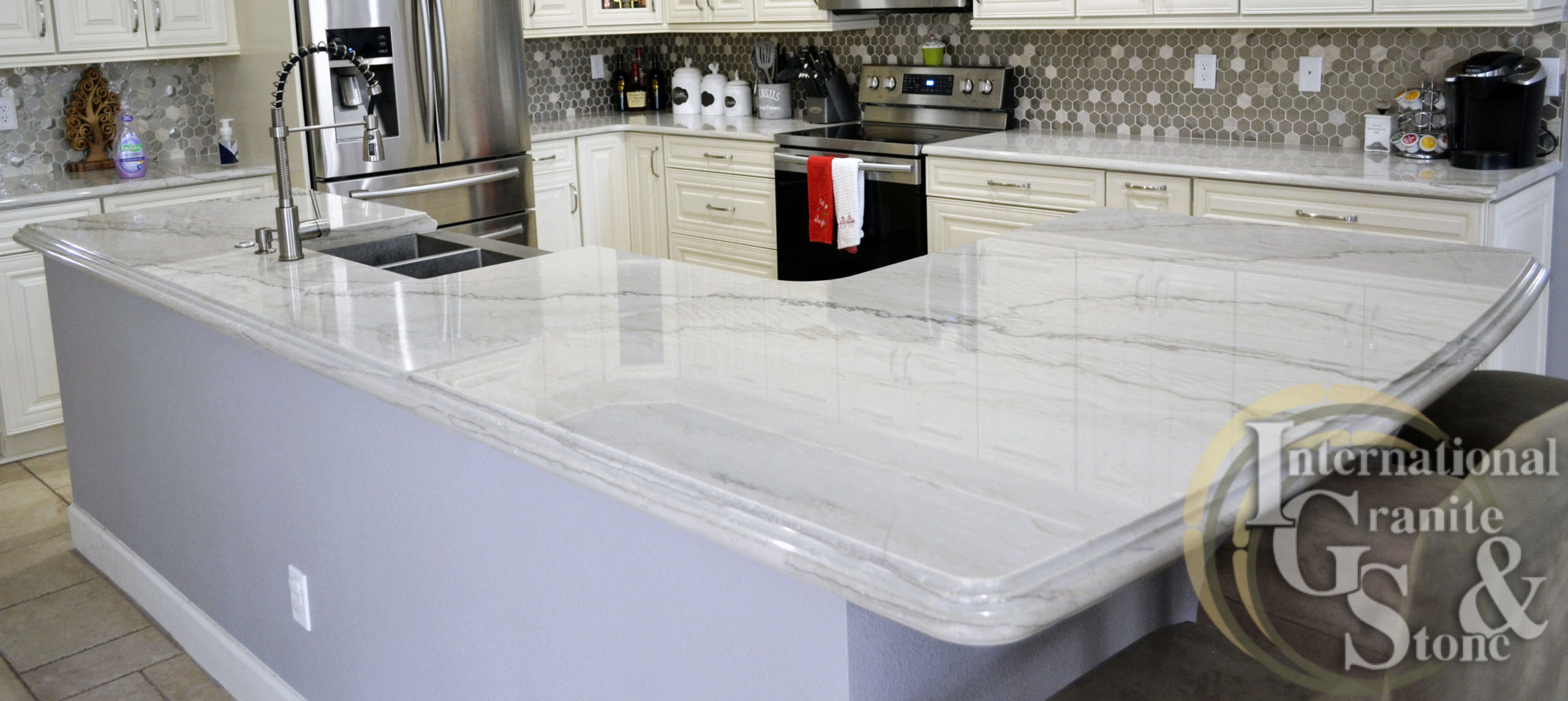 WHITE QUARTZITE KITCHEN COUNTERTOPS IN FORT MYERS, FL