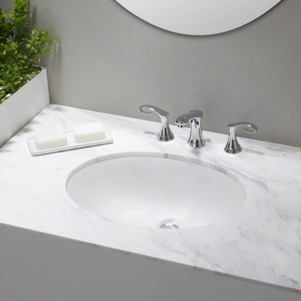 Oval Porcelain Undermount Sink
