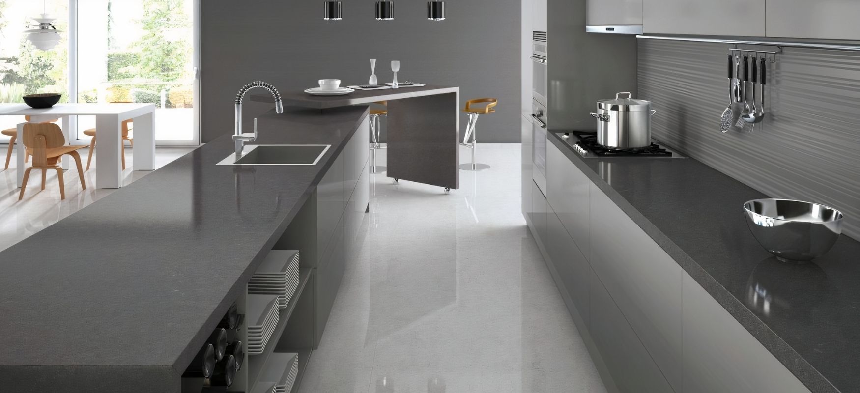 Quartz Vs Soapstone Countertops: What’s The Difference? 4 Raven Caesarstone Quartz Kitchen Countertops