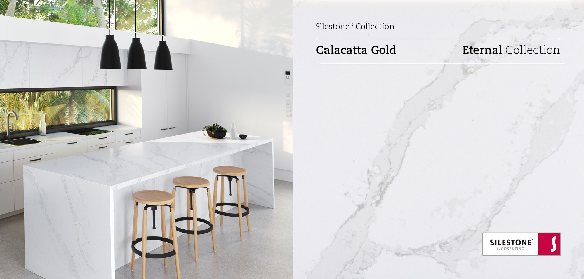 Silestone Vs Granite: What'S The Difference? 6 Silestone Calacatta Gold Countertops Installed and Close Up Picture Silestone vs Granite