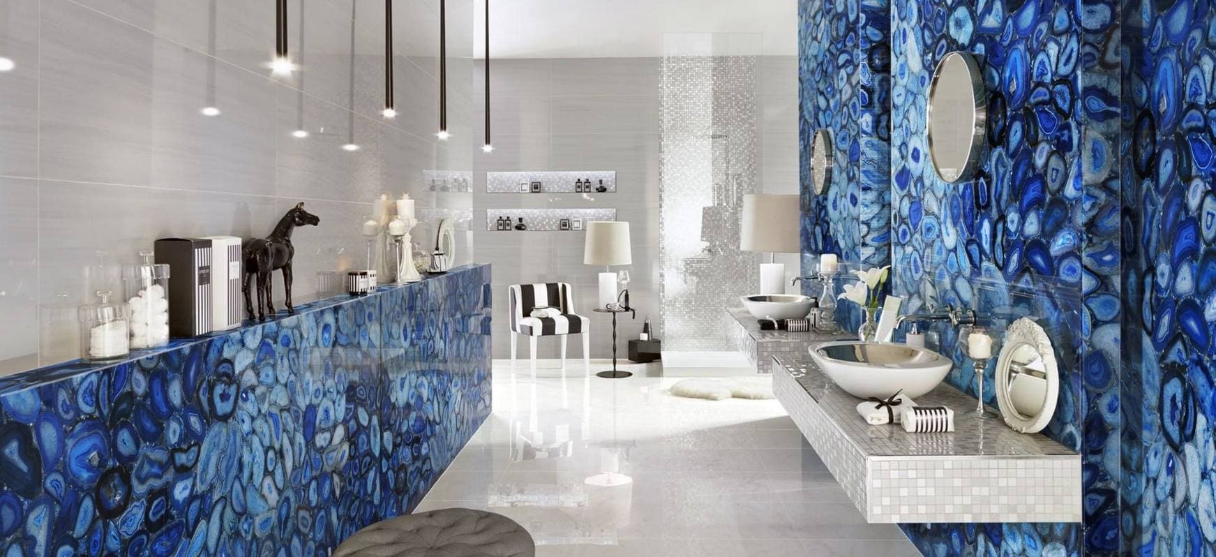 Blue Countertops: A Complete Guide 2 Blue Agate Countertops Blue Countertops