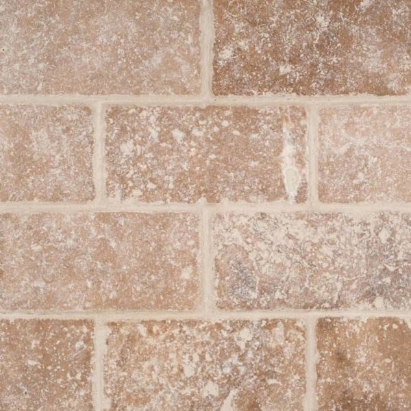 Tuscany Walnut Subway Tumbled Tile 3×6