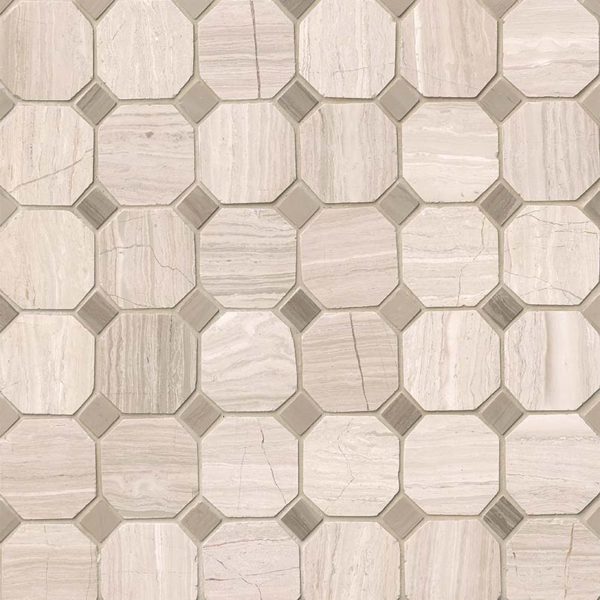 White Oak 2″ Octagon Honed