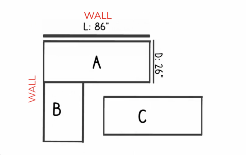 How To Measure Countertops 4 Measure Countertop Depth and Length on This Labeled Paper