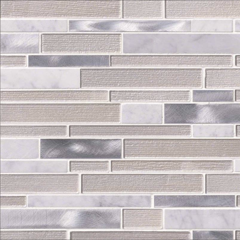 EVEREST INTERLOCKING PATTERN 8MM MSI TILE BACKSPLASH ID#: SMOT-SPIL-EVER8MM